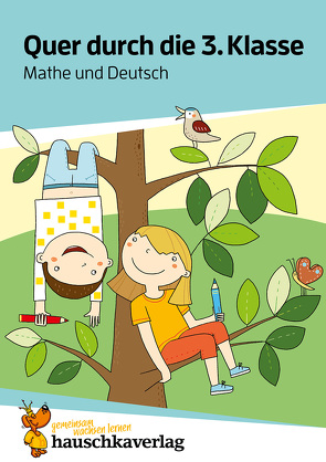 Quer durch die 3. Klasse, Mathe und Deutsch – A5-Übungsblock von Greune,  Mascha, Harder,  Tina