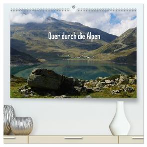 Quer durch die Alpen (hochwertiger Premium Wandkalender 2024 DIN A2 quer), Kunstdruck in Hochglanz von Del Luongo,  Claudio