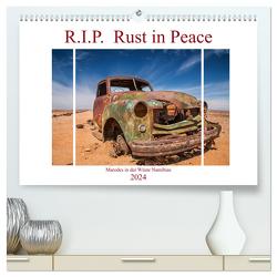 R.I.P. Rust in Peace – Marodes in der Wüste Namibias (hochwertiger Premium Wandkalender 2024 DIN A2 quer), Kunstdruck in Hochglanz von Härlein,  Peter