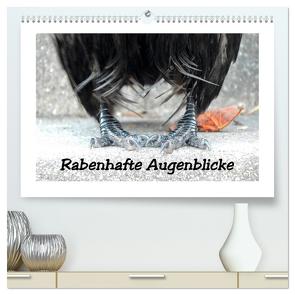 Rabenhafte Augenblicke (hochwertiger Premium Wandkalender 2024 DIN A2 quer), Kunstdruck in Hochglanz von AJo. Dettlaff,  Meike