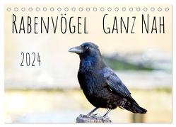 Rabenvögel – ganz nah (Tischkalender 2024 DIN A5 quer), CALVENDO Monatskalender von Voss,  Kathrin