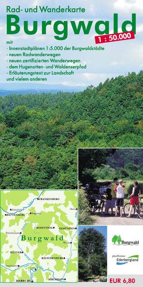 Rad- und Wanderkarte Burgwald 1:50.000 von Münzer,  Lutz