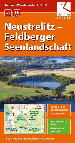 Rad- und Wanderkarte Neustrelitz – Feldberger Seenlandschaft von Goerlt,  Heidi, Klemmer,  Klaus, Kuhlmann,  Christian, Wachter,  Thomas