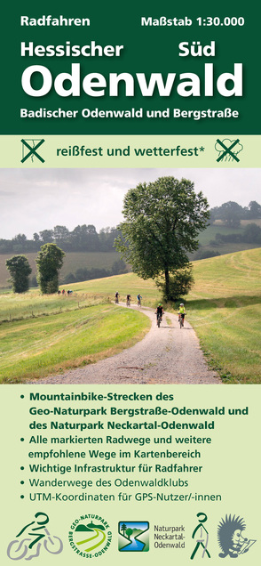Radfahren, Hessischer Odenwald Süd / Badischer Odenwald und Bergstraße von Messer,  Michael