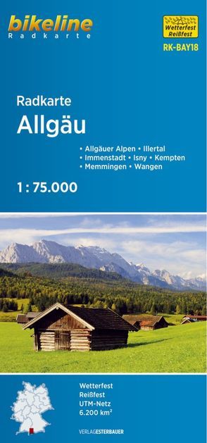 Radkarte Allgäu (RK-BAY18) von Esterbauer Verlag