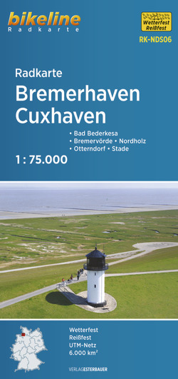Radkarte Bremerhaven Cuxhaven (RK-NDS06) von Esterbauer Verlag
