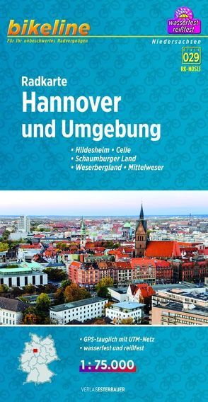 Radkarte Hannover und Umgebung (RK-NDS13) von Esterbauer Verlag