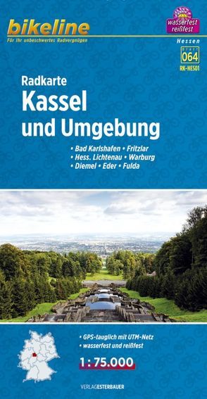 Radkarte Kassel und Umgebung (RK-HES01) von Esterbauer Verlag
