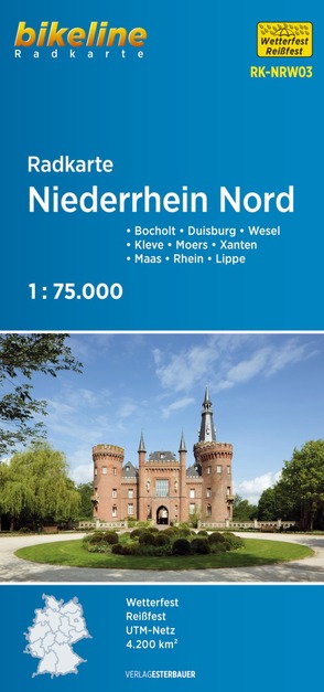 Radkarte Niederrhein Nord (RK-NRW03) von Esterbauer Verlag