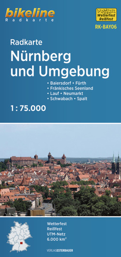 Radkarte Nürnberg und Umgebung (RK-BAY06) von Esterbauer Verlag
