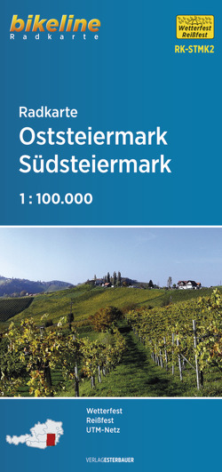 Radkarte Oststeiermark, Südsteiermark von Esterbauer Verlag