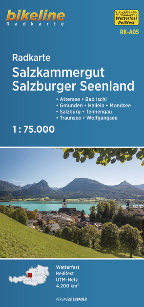 Radkarte Salzkammergut – Salzburger Seenland (RK-A05) von Esterbauer Verlag