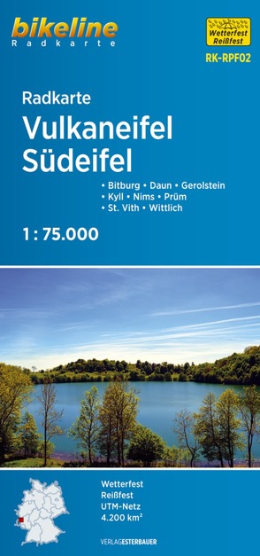 Radkarte Vulkaneifel Südeifel (RK-RPF02) von Esterbauer Verlag