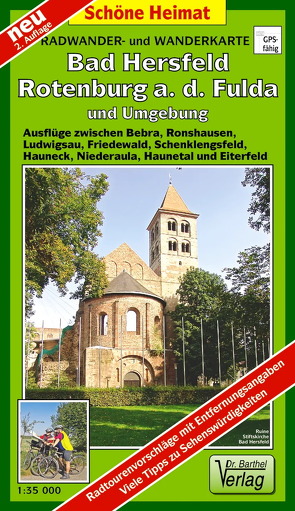 Radwander- und Wanderkarte Bad Hersfeld, Rotenburg a. d. Fulda und Umgebung