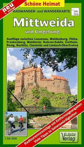 Radwander-und Wanderkarte Mittweida und Umgebung