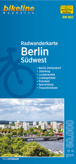 Radwanderkarte Berlin Südwest (RW-B03) von Esterbauer Verlag