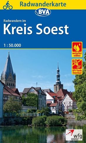 Radwanderkarte BVA Radwandern im Kreis Soest 1:50.000, reiß- und wetterfest, GPS-Tracks Download