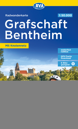 Radwanderkarte BVA Radwandern in der Grafschaft Bentheim 1:50.000, reiß- und wetterfest, E-Bike-geeignet, mit kostenlosem GPS-Download der Touren via BVA-website oder Karten-App