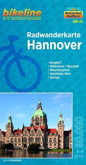 Radwanderkarte Hannover RW-H1 von Esterbauer Verlag