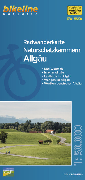 Radwanderkarte Naturschatzkammern Allgäu RW-NSKA von Esterbauer Verlag