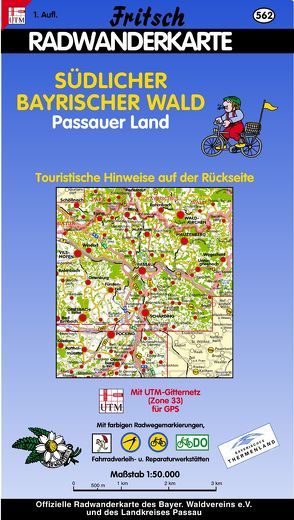Radwanderkarte Südlicher Bayerischer Wald – Passauer Land