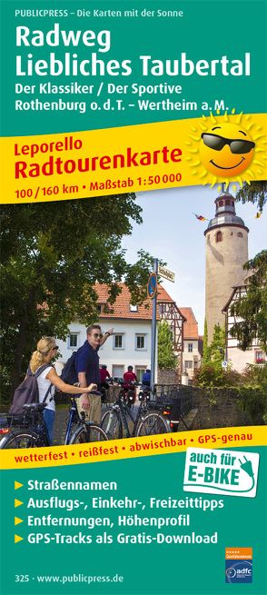 Radweg Liebliches Taubertal,Rothenburg o.d.T. – Wertheim a. M.