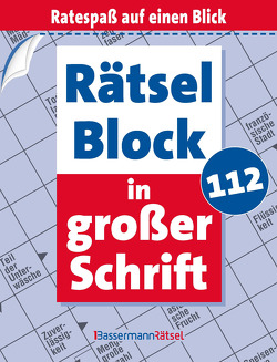 Rätselblock in großer Schrift 112 (5 Exemplare à 2,99 €) von Krüger,  Eberhard