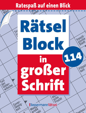 Rätselblock in großer Schrift 114 von Krüger,  Eberhard