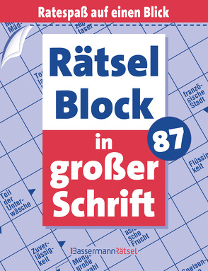 Rätselblock in großer Schrift 87 von Krüger,  Eberhard