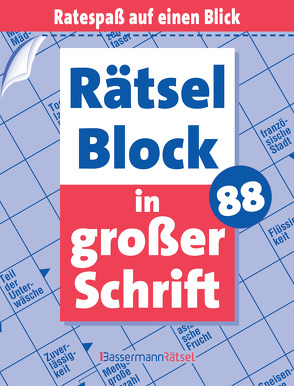 Rätselblock in großer Schrift 88 von Krüger,  Eberhard