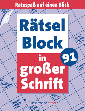 Rätselblock in großer Schrift 91 (5 Exemplare à 2,99 €)(5 Exemplare à 2,99 €) von Krüger,  Eberhard