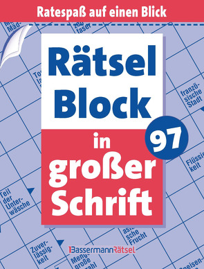 Rätselblock in großer Schrift 97 (5 Exemplare à 2,99 €) von Krüger,  Eberhard