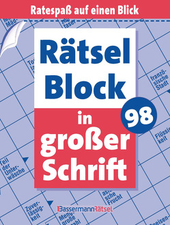 Rätselblock in großer Schrift 98 (5 Exemplare à 2,99 €) von Krüger,  Eberhard