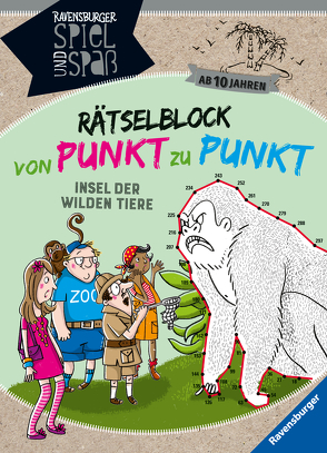 Rätselblock von Punkt zu Punkt: Insel der wilden Tiere von Große-Holtforth,  Isabel, Rist,  Cornelia, Siegmund,  Sybille