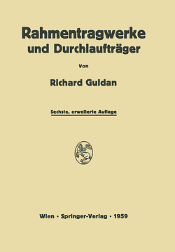 Rahmentragwerke und Durchlaufträger von Guldan,  Richard, Reimann,  Horst