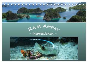 Raja Ampat – Impressionen (Tischkalender 2024 DIN A5 quer), CALVENDO Monatskalender von Niemann,  Ute