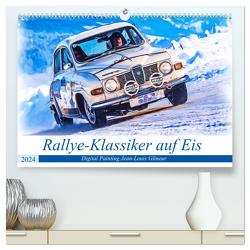 Rallye-Klassiker auf Eis (hochwertiger Premium Wandkalender 2024 DIN A2 quer), Kunstdruck in Hochglanz von Glineur,  Jean-Louis