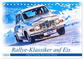 Rallye-Klassiker auf Eis (Tischkalender 2024 DIN A5 quer), CALVENDO Monatskalender von Glineur,  Jean-Louis