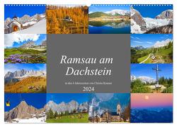 Ramsau am Dachstein (Wandkalender 2024 DIN A2 quer), CALVENDO Monatskalender von Kramer,  Christa