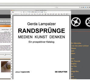 RANDSPRÜNGE – Medien Kunst Denken von Lampalzer,  Gerda