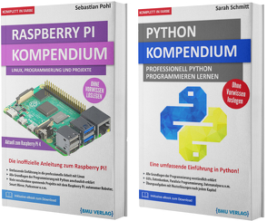 Raspberry Pi Kompendium + Python Kompendium (Hardcover) von Pohl,  Sebastian, Schmitt,  Sarah