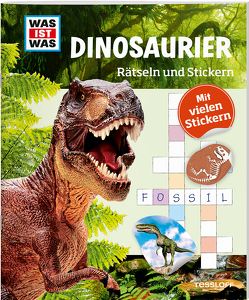 WAS IST WAS Rätseln und Stickern: Dinosaurier von Hebler,  Lisa, Winterstein,  Felicia