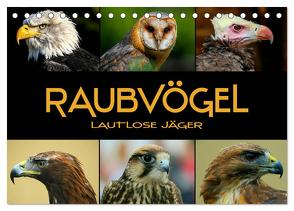 Raubvögel – lautlose Jäger (Tischkalender 2024 DIN A5 quer), CALVENDO Monatskalender von Bleicher,  Renate