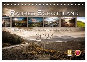 Rauhes Schottland (Tischkalender 2024 DIN A5 quer), CALVENDO Monatskalender von Pinkoss,  Oliver