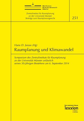 Raumplanung und Klimawandel von Jarass,  Hans D