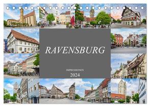 Ravensburg Impressionen (Tischkalender 2024 DIN A5 quer), CALVENDO Monatskalender von Meutzner,  Dirk