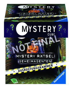 Ravensburger 20228 – Mystery Cube – Die Agentenmaterialkammer – Rätsel für EXIT-Begeisterte ab 10 Jahren
