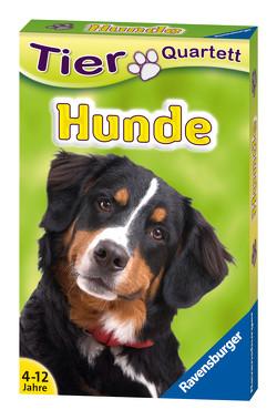 Ravensburger 20420 – Tierquartett Hunde, Klassiker für 3-6 Spieler ab 4 – 12 Jahre, 32 Hunderassen