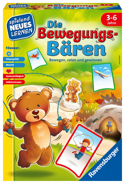 Ravensburger 20568 – Die Bewegungs-Bären – Spielen und Lernen für Kinder, das Bewegungsspiel für Kinder von 3-6 Jahren, Spielend Neues Lernen für 2-6 Spieler von Kneisel,  Janet