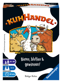 Ravensburger 20753 – Kuhhandel, Auktionsspiel für 3-5 Spieler, Kartenspiel mit Kühen ab 10 Jahren, Versteigerung von Koltze,  Rüdiger
